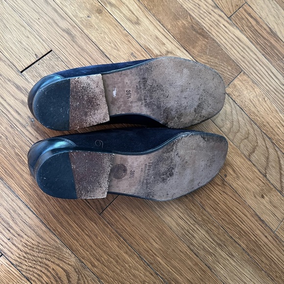 Lorenzo Banfi navy blue suede loafers, size 36.5 - Picture 2 of 6